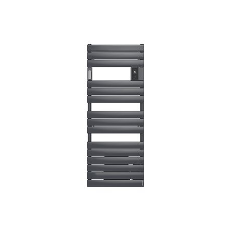 Sèche serviette électrique Adélis 750+1000 Watts, 556 mm Graphite