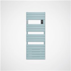 Sèche serviette électrique Adélis 750+1000 Watts, 556 mm Vert d'eau