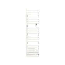 Sèche serviette électrique Adélis Étroit 500+1000 Watts, 456 mm Blanc Brillant