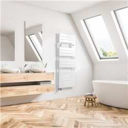Sèche serviette mixte Adélis 1750 Watts, Blanc Carat