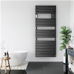 Sèche serviette électrique Adélis 500+1000 Watts, 556 mm Graphite