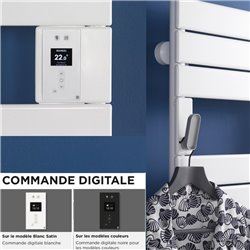 Sèche serviette électrique Adélis 500+1000 Watts, 556 mm Beige