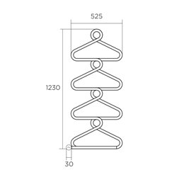 Sèche serviette électrique Archibald TARCH 200 Watts, H 1230 mm