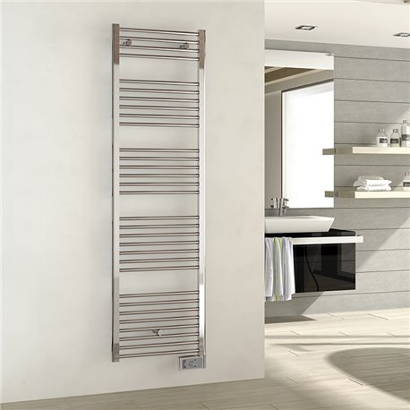 Sèche serviette électrique Flèche Chromé 500 Watts, 1322x500 mm Sèche serviette électrique Flèche Chromé 500 Watts, 1322x500 mm