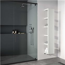 Sèche serviette eau chaude Quadraqua, 417 Watts