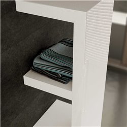 Sèche serviette eau chaude Quadraqua, 417 Watts