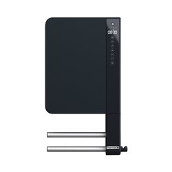 Sèche serviette électrique Illico 3 800+1000 Watts, Anthracite avec barres et sans miroir