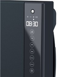 Sèche serviette électrique Illico 3 800+1000 Watts, Anthracite avec barres et miroir