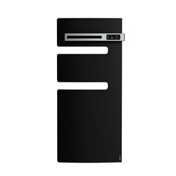 Sèche serviette électrique Serenis 500+1000 Watts, Mât à droite Noir