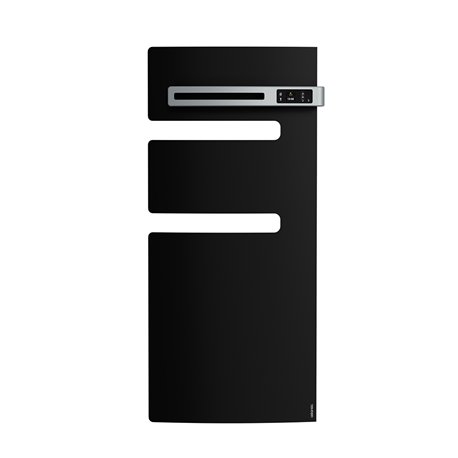 Sèche serviette électrique Serenis 500+1000 Watts, Mât à droite Noir