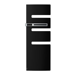 Sèche serviette électrique Serenis 750+1000 Watts, Mât à gauche Noir