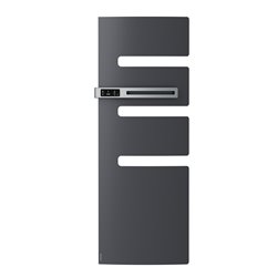 Sèche serviette électrique Serenis 750+1000 Watts, Mât à gauche Graphite