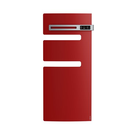 Sèche serviette électrique Serenis 500 Watts, Mât à droite Rouge Passion