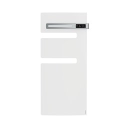 Sèche serviette électrique Serenis 500 Watts, Mât à droite Blanc Brillant