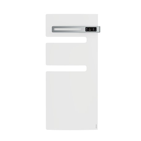 Sèche serviette électrique Serenis 500 Watts, Mât à droite Blanc Brillant