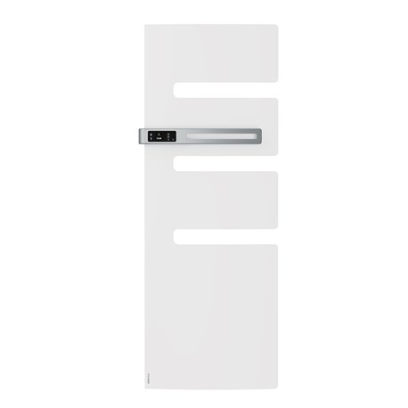 Sèche serviette électrique Serenis 750 Watts, Mât à gauche Blanc Brillant