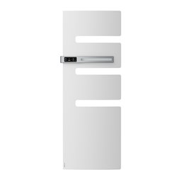Sèche serviette électrique Serenis 750 Watts, Mât à gauche Blanc Carat