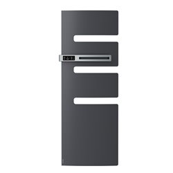Sèche serviette électrique Serenis 750 Watts, Mât à gauche Graphite
