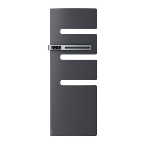 Sèche serviette électrique Serenis 750 Watts, Mât à gauche Graphite