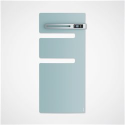 Sèche serviette électrique Serenis 500 Watts, Mât à droite Vert d'eau