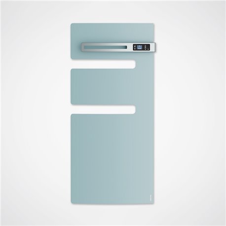 Sèche serviette électrique Serenis 500 Watts, Mât à droite Vert d'eau