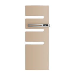 Sèche serviette électrique Serenis 750 Watts, Mât à droite Beige