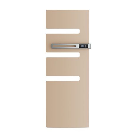 Sèche serviette électrique Serenis 750 Watts, Mât à droite Beige