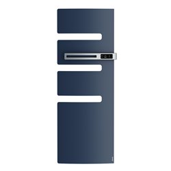 Sèche serviette électrique Serenis 750+1000 Watts, Mât à droite Bleu Profond