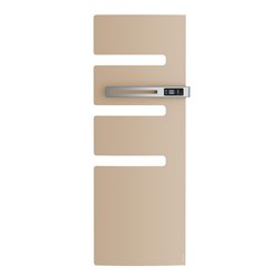 Sèche serviette électrique Serenis 750+1000 Watts, Mât à droite Beige