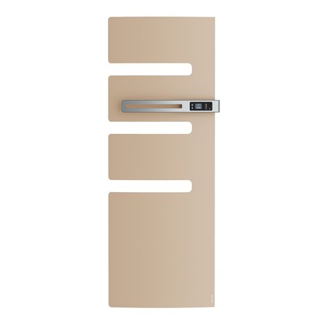 Sèche serviette électrique Serenis 750+1000 Watts, Mât à droite Beige