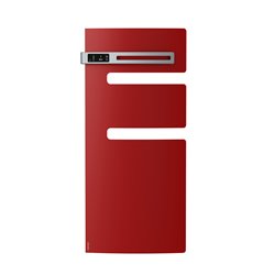 Sèche serviette électrique Serenis 500+1000 Watts, Mât à gauche Rouge Passion