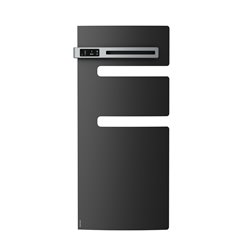 Sèche serviette électrique Serenis 500+1000 Watts, Mât à gauche Anthracite