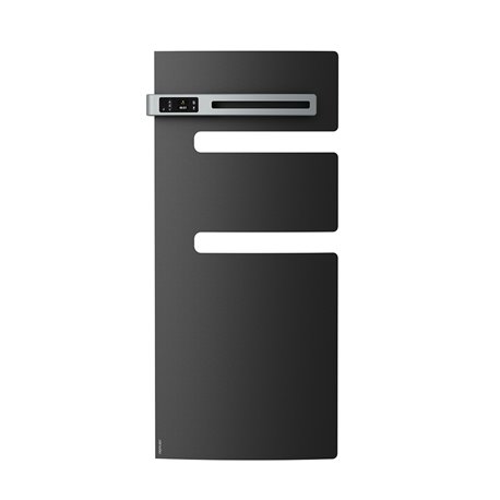 Sèche serviette électrique Serenis 500+1000 Watts, Mât à gauche Anthracite