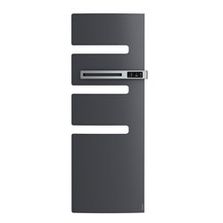 Sèche serviette électrique Serenis 750+1000 Watts, Mât à droite Graphite