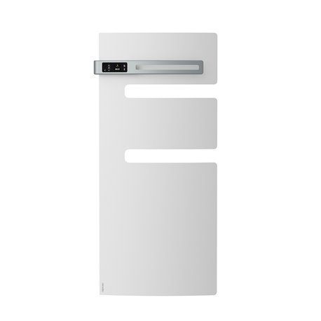 Sèche serviette électrique Serenis 500 Watts, Mât à gauche Blanc Carat