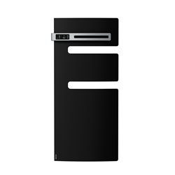Sèche serviette électrique Serenis 500 Watts, Mât à gauche Noir
