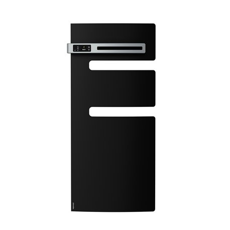 Sèche serviette électrique Serenis 500 Watts, Mât à gauche Noir