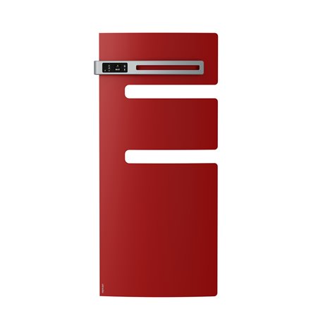 Sèche serviette électrique Serenis 500 Watts, Mât à gauche Rouge Passion