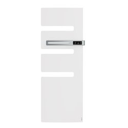 Sèche serviette électrique Serenis 750 Watts, Mât à droite Blanc Brillant
