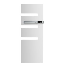 Sèche serviette électrique Serenis 750 Watts, Mât à droite Blanc Carat