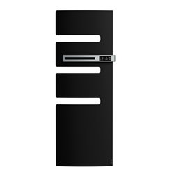 Sèche serviette électrique Serenis 750 Watts, Mât à droite Noir