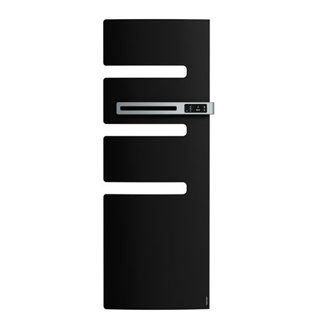 Sèche serviette électrique Serenis 750 Watts, Mât à droite Noir