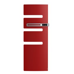 Sèche serviette électrique Serenis 750 Watts, Mât à droite Rouge Passion
