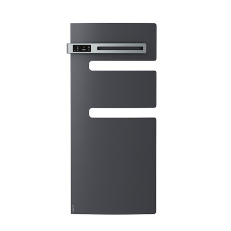 Sèche serviette électrique Serenis 750 Watts, Mât à gauche Anthracite