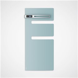 Sèche serviette électrique Serenis 500 Watts, Mât à gauche Vert d'eau