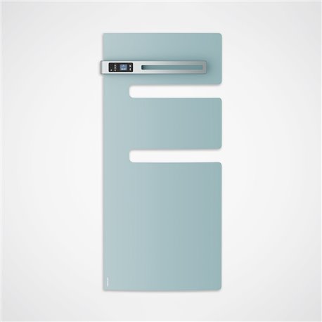 Sèche serviette électrique Serenis 500 Watts, Mât à gauche Vert d'eau