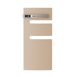 Sèche serviette électrique Serenis 500 Watts, Mât à gauche Beige