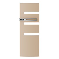 Sèche serviette électrique Serenis 750+1000 Watts, Mât à gauche Beige