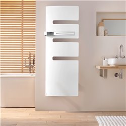Sèche serviette électrique Serenis 750+1000 Watts, Mât à gauche Anthracite