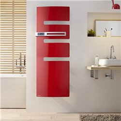 Sèche serviette électrique Serenis 750+1000 Watts, Mât à gauche Anthracite